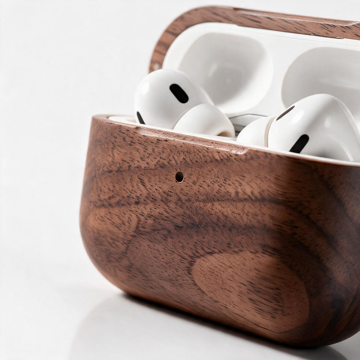 ‌AirPods Wooden Case