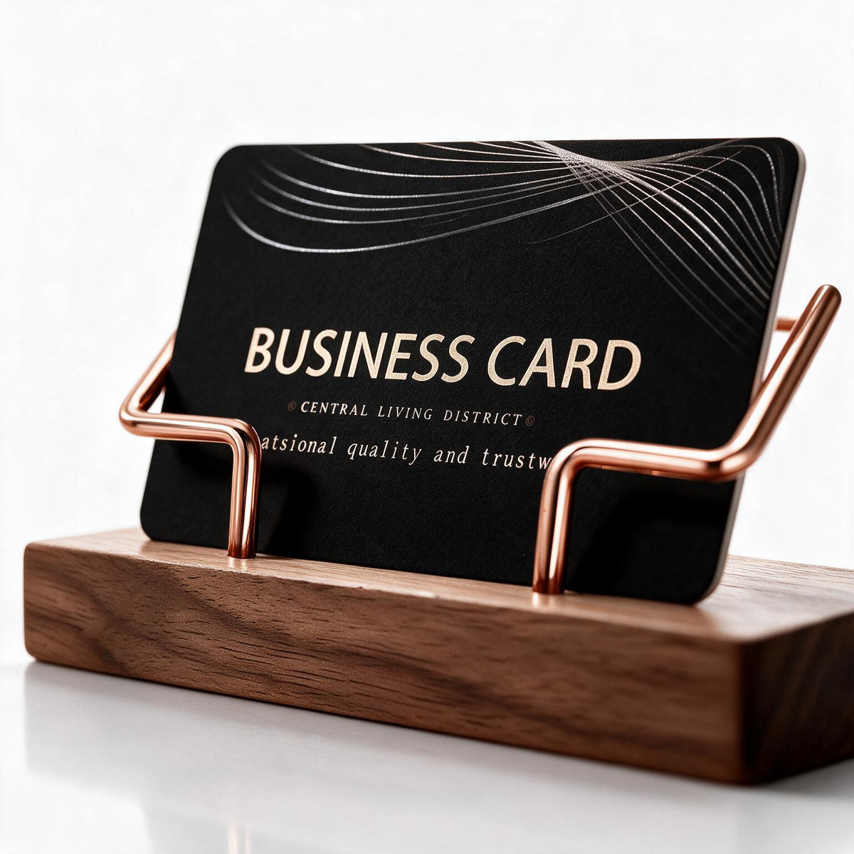 Business Card Holder Wood WoodsyPro