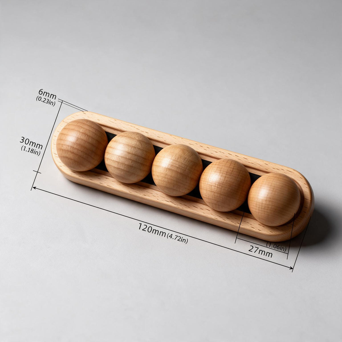 Wood Cable Organiser with Balls Magnet