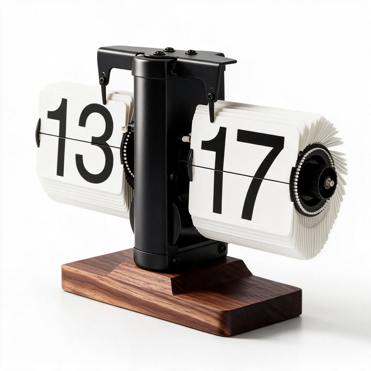 Flip Clock Desk Wood