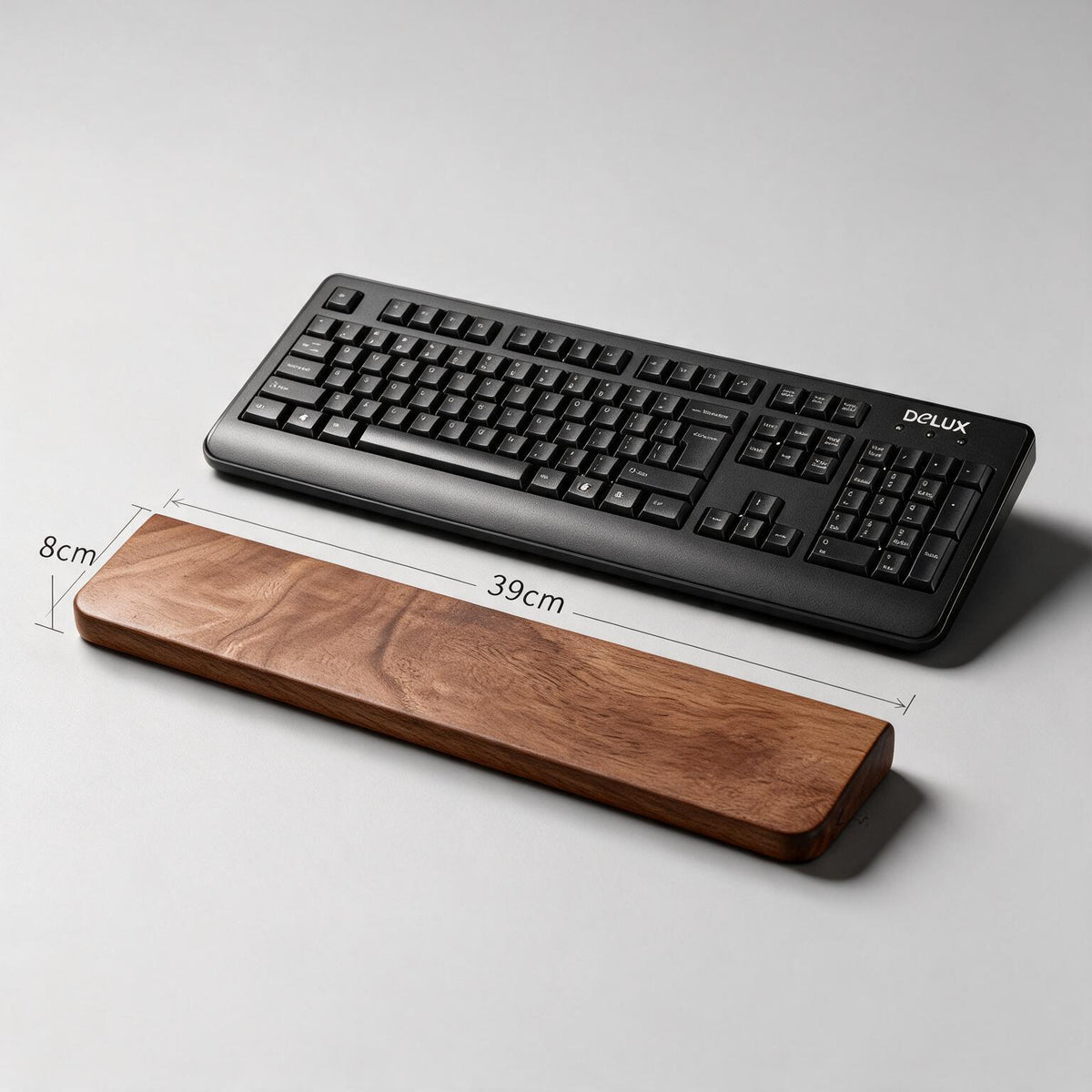 Keyboard Wrist Rest Walnut WoodsyPro Timber Support