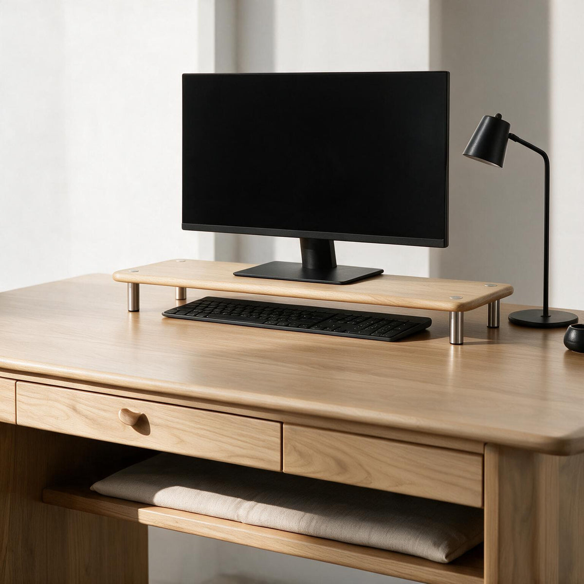 Desk Shelf Wood 40cm to 100cm